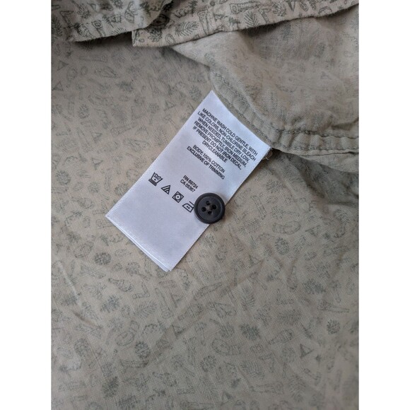 Columbia Sportswear Button up Shirt Mens Medium Beige Outdoor Lightweight Cotton - Picture 7 of 9
